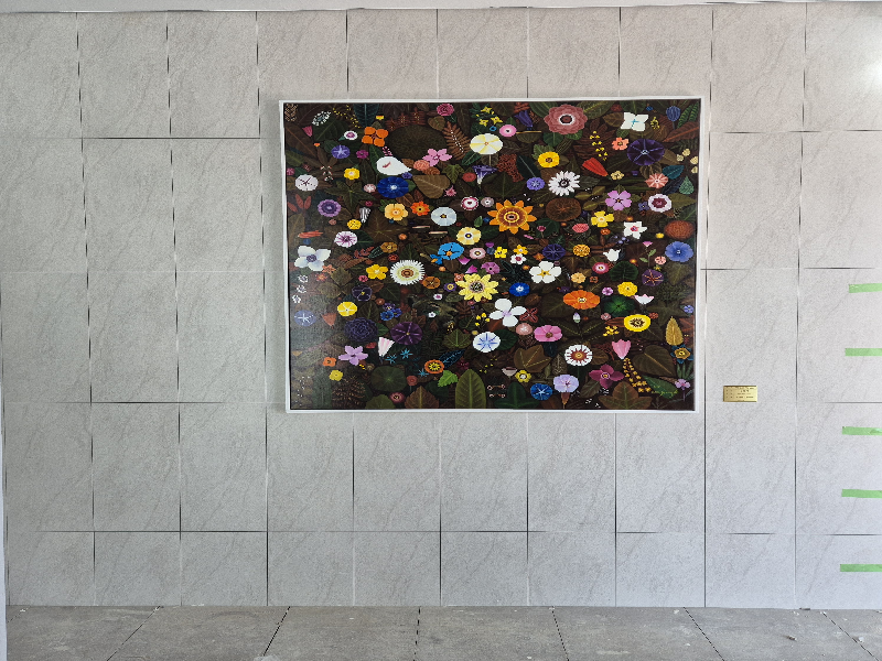 회화, 김영아, 떠다니는 꽃-The Space